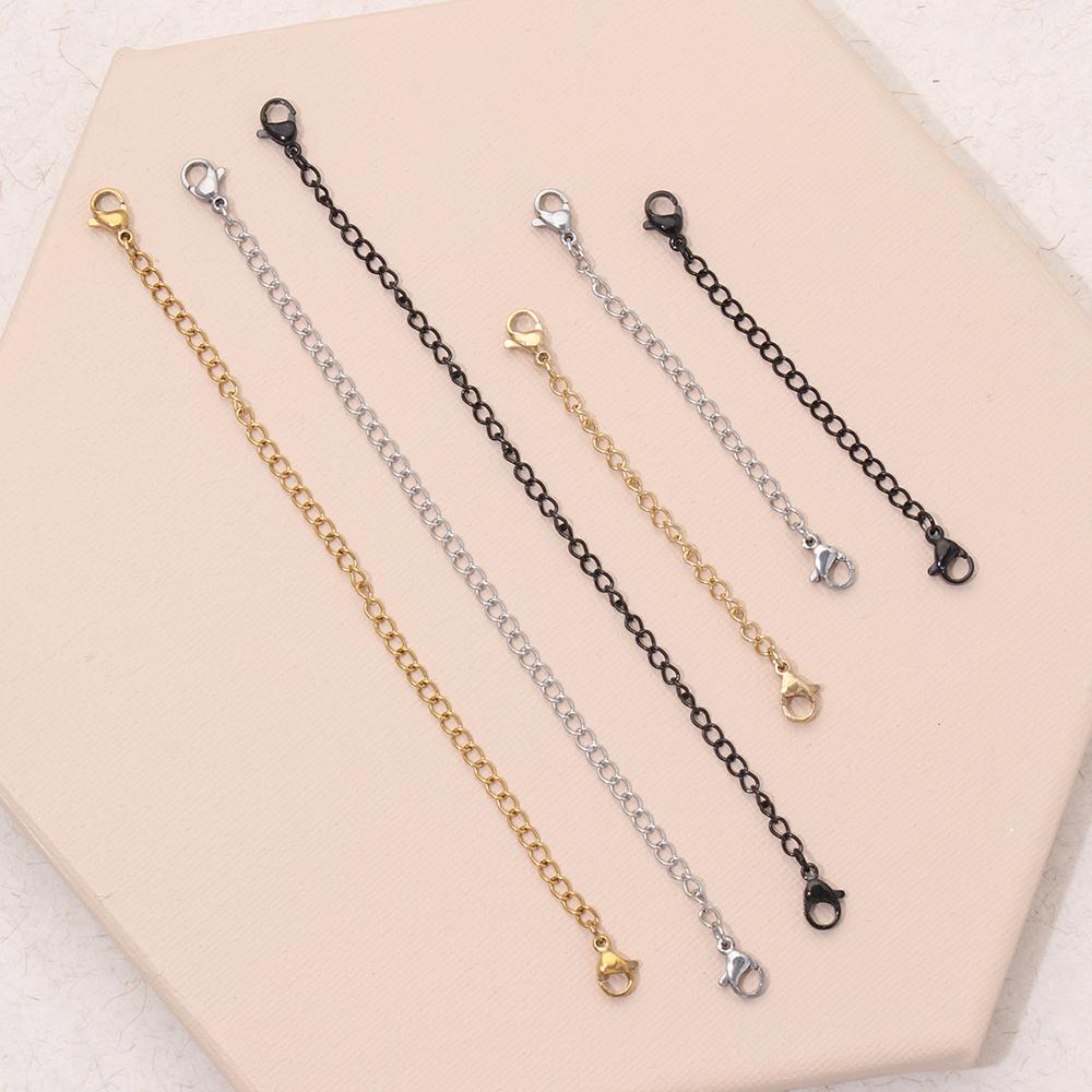 3'' Jewelry Accessories DIY Necklace Bracelet Lobster lock Extender /Safety Chain Extender