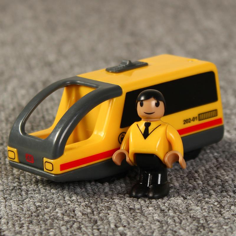 Kids RC Electric Train Set Locomotive Magnetic Train Diecast Slot Toy Fit for Wooden Train Railway Track Toys for Children Gifts