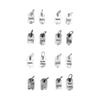 S999 Sterling Silver Wealth & Peace Chinese Pendant Charm for DIY Crystal Bracelet, Necklace, & Rope Weaving
