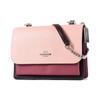 New COACH Klare Leather Square Bag, Portable Crossbody Bag, Shoulder Bag Women's Pink CJ862-SVP20
