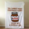 N-NutellaS-ES Logo Luxury Blanket Throw Super Cosy Plush Living Room Sofa Couch Childish Birthday Gifts