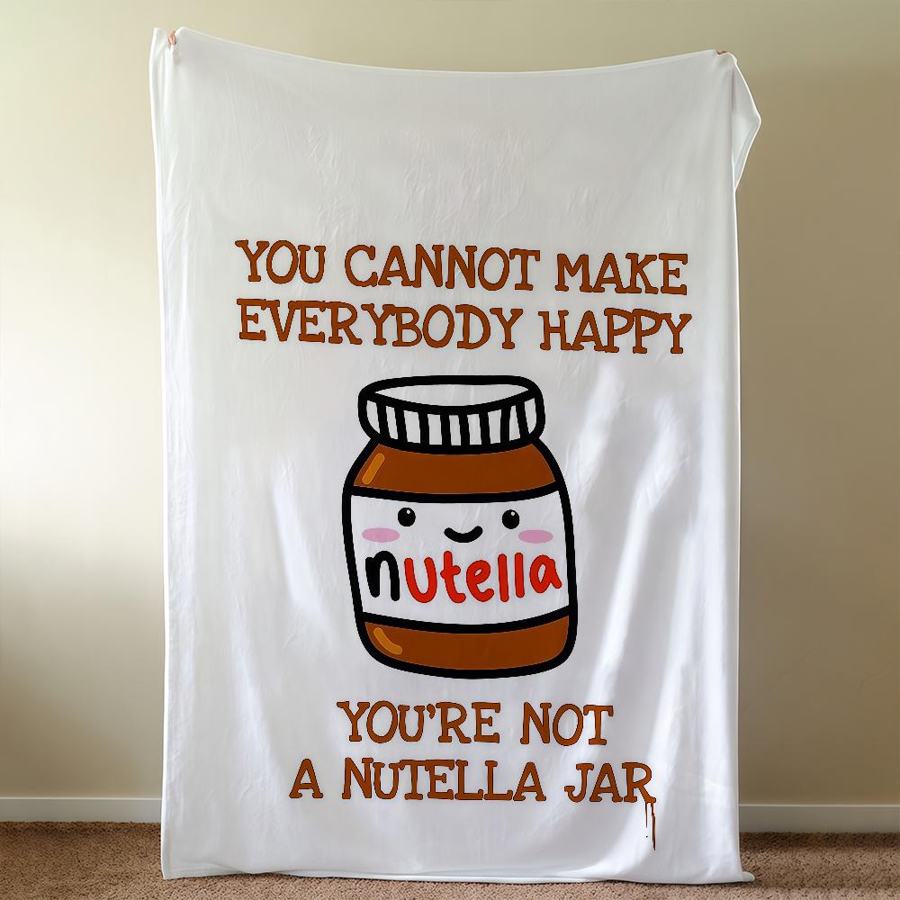 N-NutellaS-ES Logo Luxury Blanket Throw Super Cosy Plush Living Room Sofa Couch Childish Birthday Gifts