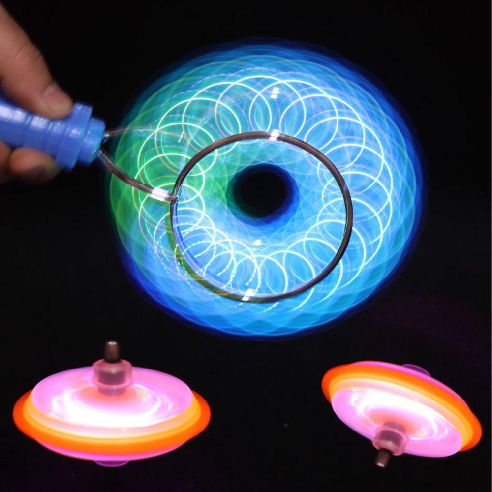 Rotating Luminous Gyroscope Colorful Magnetic Spinning Top Cool Toddler