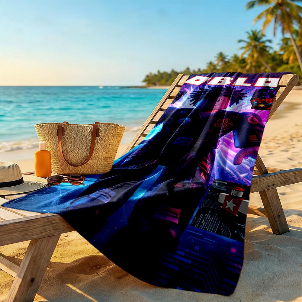 Roblox Beach Towel Super Soft & Absorbent Comfortable Lightweight