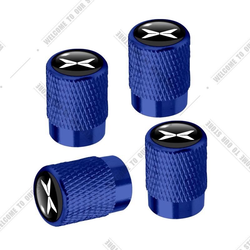 Car CNC Aluminum For Xpeng Xiaopeng P7 G3 G6 G9 F30 N5 P5 X2 X9 G3i P7i H93 Beta Emblem 4pcs Tire Valve Air Port Stem Cover Caps