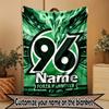 Custom Name Personalized Hannover 96 Football Print Blanket, Home Decor, Bedroom, Sofa, Camping, Couch, Gifts for Birthday Christmas