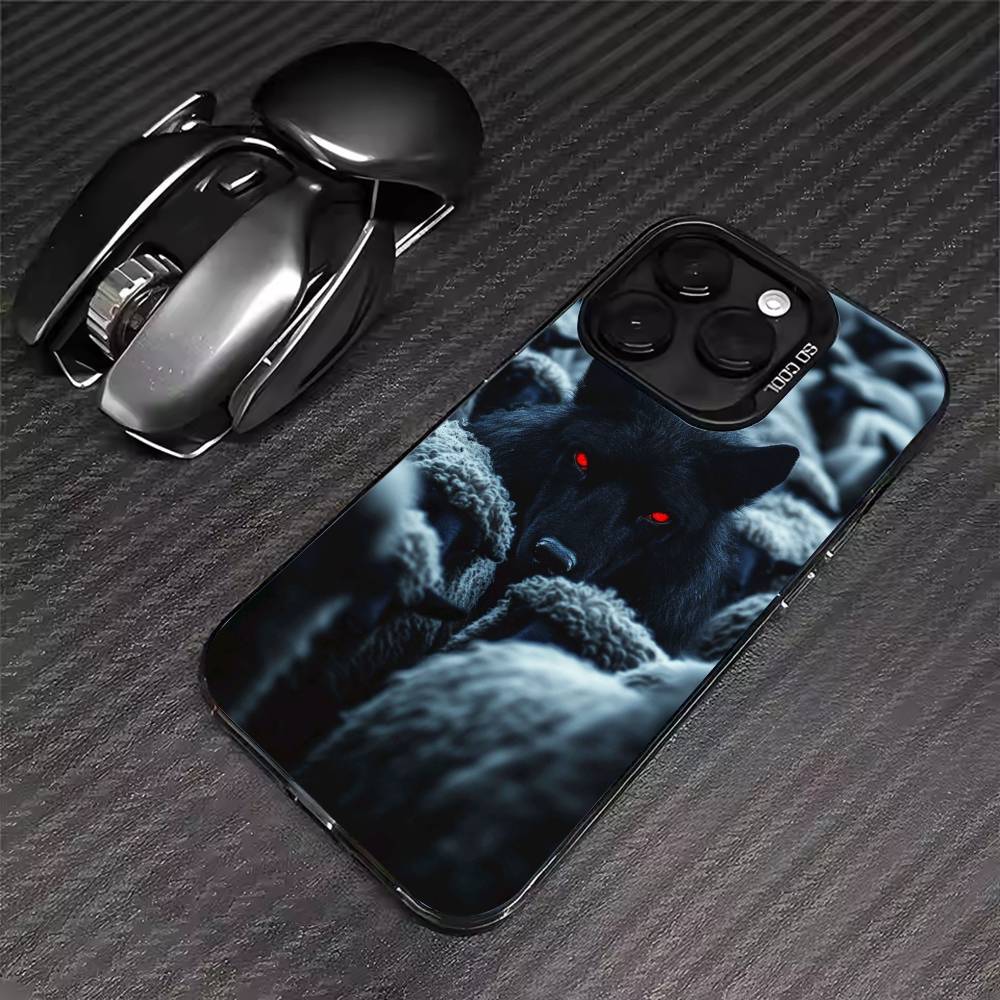 

The Wolf Phone Case For iPhone 17 16 15 14 13 12 11 Pro Max XS Max 7 8 Plus Shockproof Silicone Matte Cover iPhone12mini