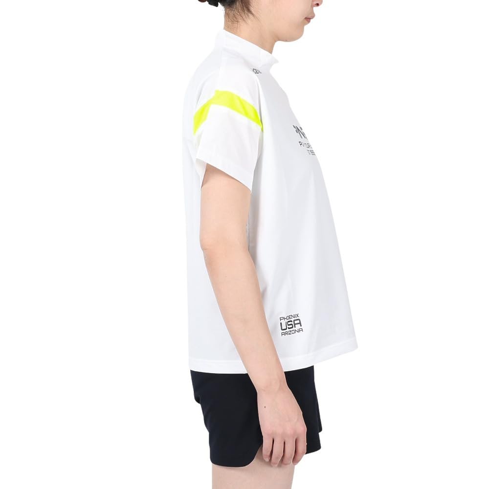 Ping Apparel Women's Water-Repellent High-Neck Shirt (Water Repellent: Highly Water-Repellent with Drawcord) / Golf / 622-4120300 030_White, Medium