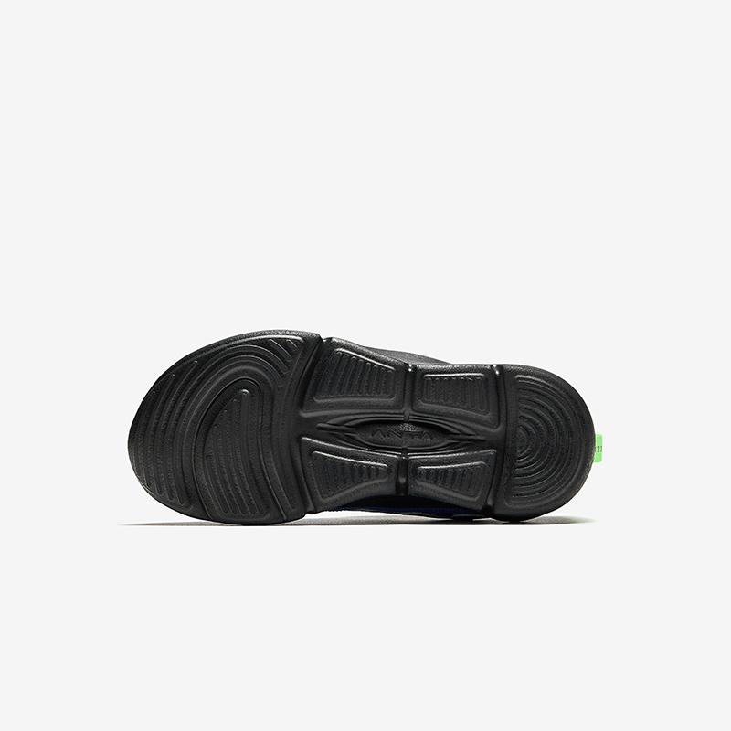 Anta Kids Synthetic Leather Mesh Comfortable Versatile Trendy Lightweight Shock Absorbing Low Top Running Shoes Kids sneaker Black A12449970-2