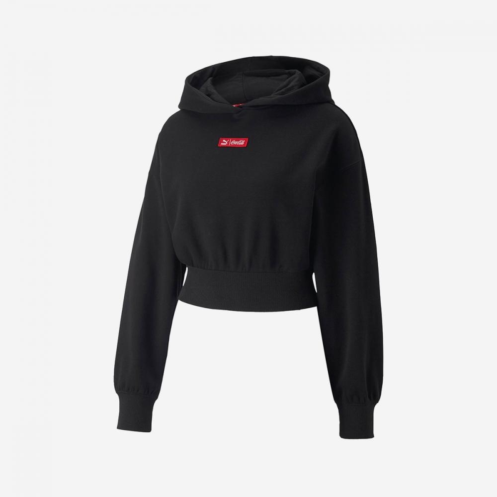 

Укороченная толстовка с капюшоном Puma x CocaCola TR Puma Black
