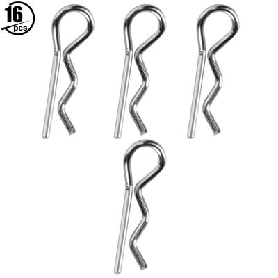 16pcs Clips d'axe de carrosserie en forme de R Convient pour HS 18301 18302 18311 18312 118 Voiture RC