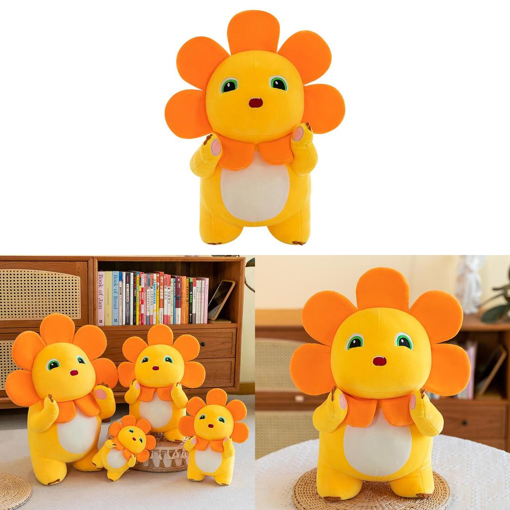 Sunflower Milk Dragon Plush Toy Cartoon Soft Stuffed Animal For Kids Gift
