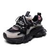 2024 Women's Genuine Leather Thick-Soled Dad Shoes: New Color Matching, Versatile Casual Sports Sneakers for Autumn