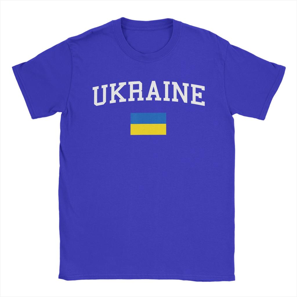 Oversized T Shirt Summer Ukrainian Flag  Ukraine Novelty T Shirts Cotton Tee Shirt for Unisexs Plus Size 6XL Short Sleeve Tees