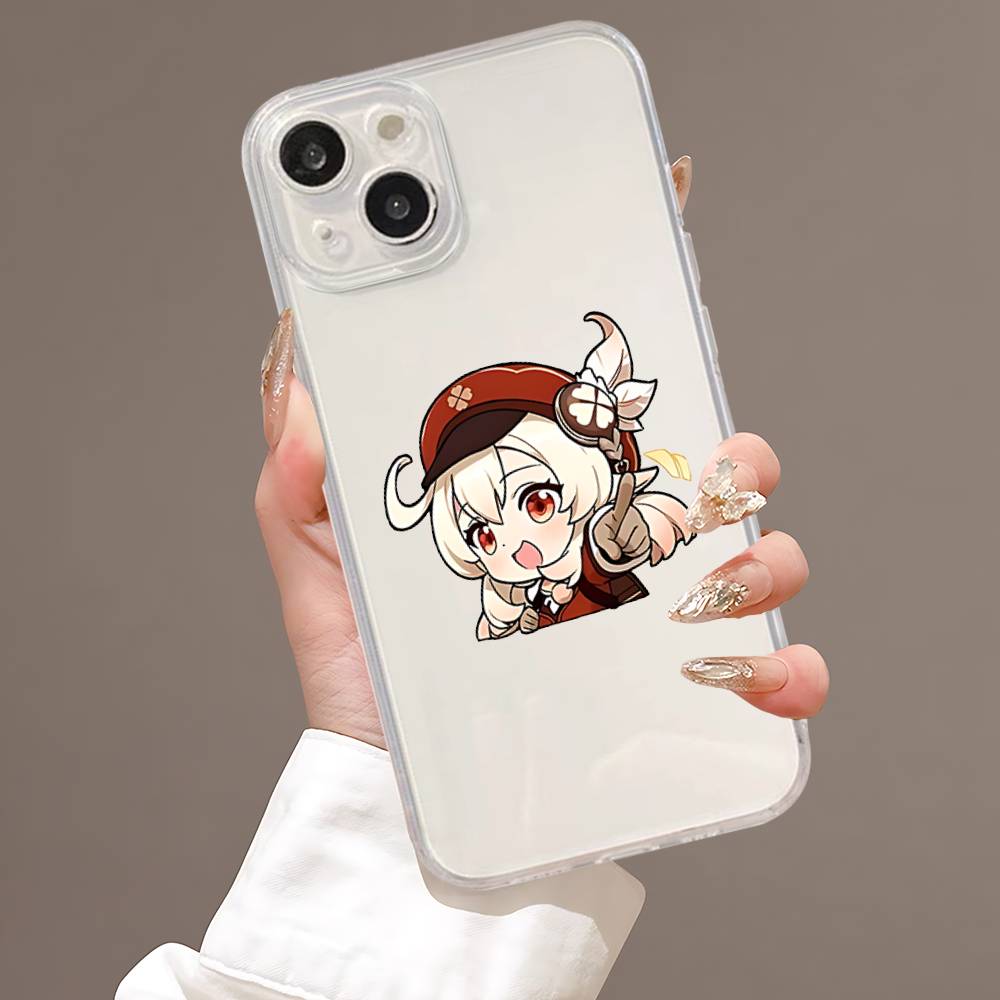 

Anime Genshin Impact Transparent TPU Phone Case For IPhone 17 11 12 13 14 15 16 Pro Max 16 Plus Cover iPhone 13pro max