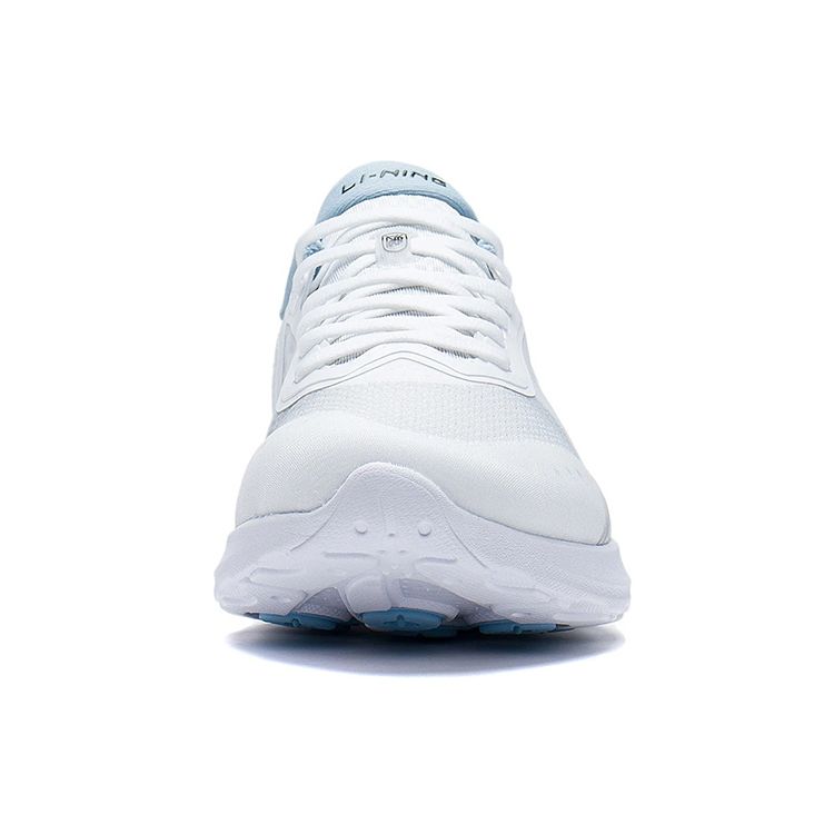 Li-Ning Lightweight Ls Fabric Balance Shock Absorption Low-Top Sports Casual Shoes Men sneaker White AGLS087-1