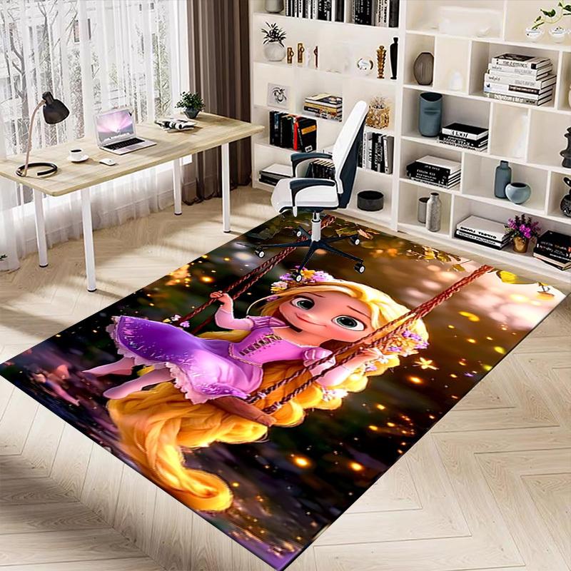 1 stuks Rapunzel Tapijt Kantoortapijt Buitentapijt Woondecoratie Vloerkleed Festival Cadeau Bureau stoel tapijt