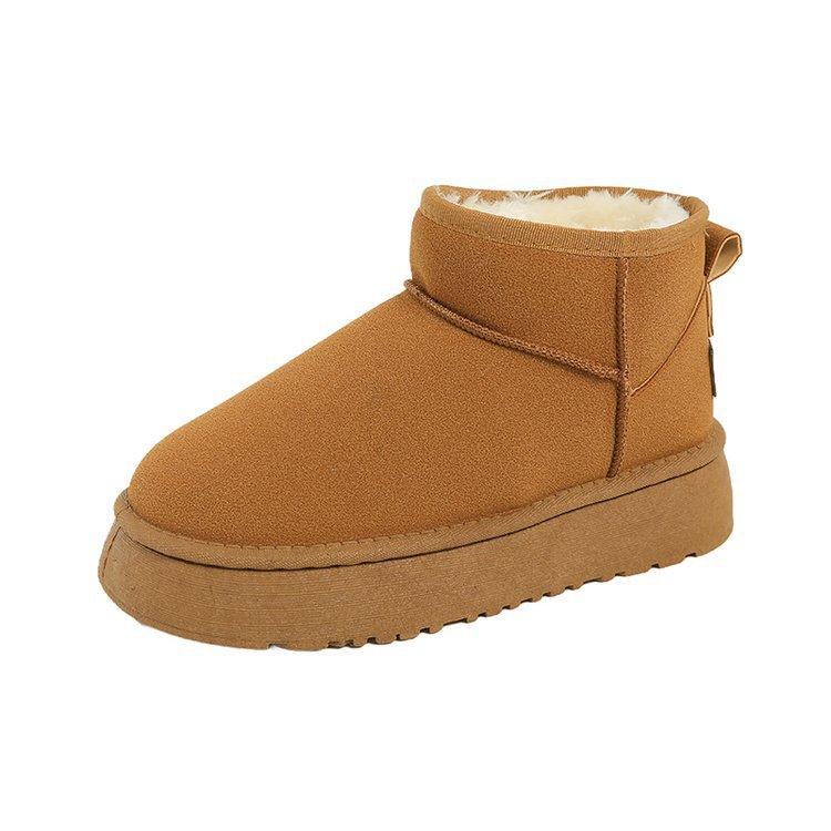 Sneeuwlaarzen nieuw antislip winter warm opgestapeld verdikt klassiek kort sneeuwkatoenlaarzen katoenen schoenen