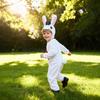 Kids White Easter  Costume with Ears Tail for School Party Stage Performance