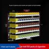 Wall-Mounted Acrylic Cigarette Display with Automatic Pusher