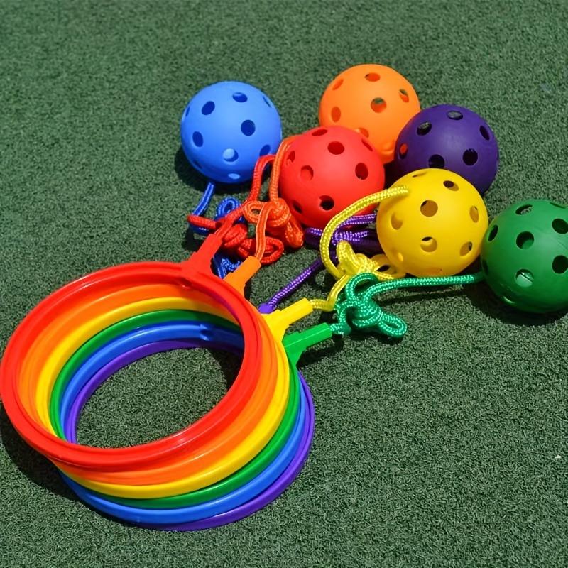 Lemon Jump Ball Swing Ball Tie Foot with Bounce Sense System Training Equipment Game Props Bounce Ankle Ring Bounce Fitness Ball Magic Wheel