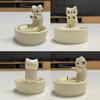 Cute Kitten Candle Holder Warming Paws Cartoon Candle Holder Funny Creative Lovely Scented Heat Resistant Crafts Home Decoration