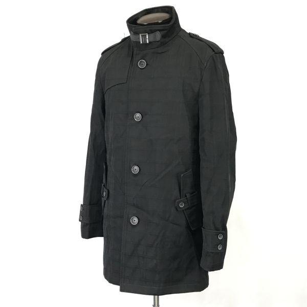 Perfect Suit Factory Stand Collar Coat Men’s LL Black Coat Jacket Jumper(USED)