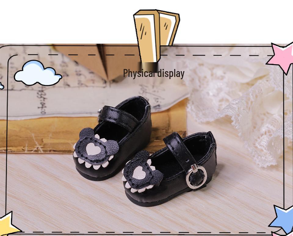 Genuine Six-Point BJD Doll Shoes - Multi-Color Little Bear Egg Roll Style, YOSD Compatible and Versatile Cherry Design for Female Dolls