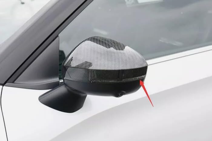FUKUARE Outlander Door Mirror Covers GN in Black Carbon Fiber (GN0W, PHEV, Series)