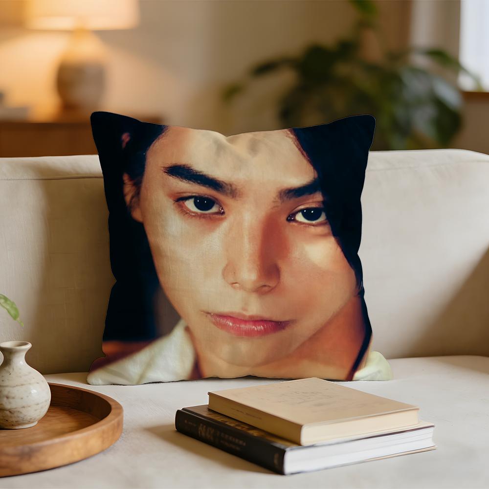 Hot Actor NNijiro MMurakami Cushion Cover Short Plush Pillowcase for Bed Sofa Carwashable