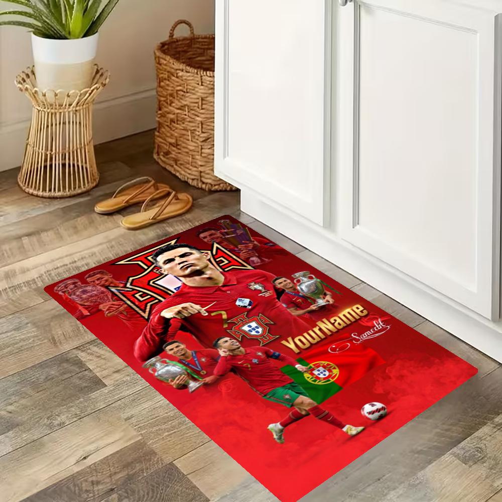 Cristiano Ronaldo Customize Your Name Kitchen Rug Runner Rug Laundry Mat Hallway Entryway The Best Gift Choice