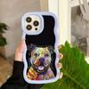 Ae76 Dog Color Doodle Design Art Protective Phone Cases for Samsung S24 Plus S23 Ultra A14 A55 A06 Honor X9b Motorola OnePlus Big Wave TPU Back Cover
