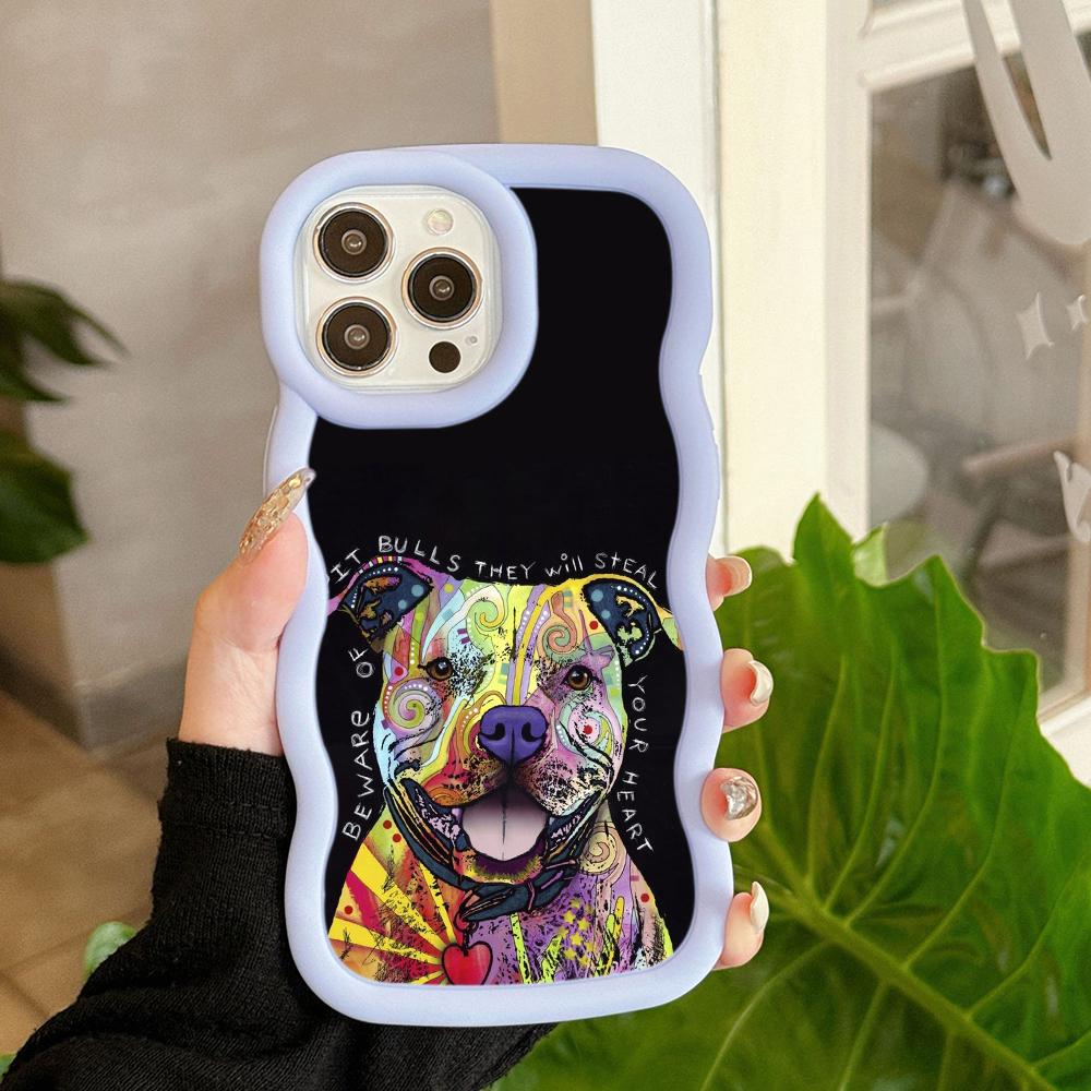 Ae76 Dog Color Doodle Design Art Protective Phone Cases for Samsung S24 Plus S23 Ultra A14 A55 A06 Honor X9b Motorola OnePlus Big Wave TPU Back Cover