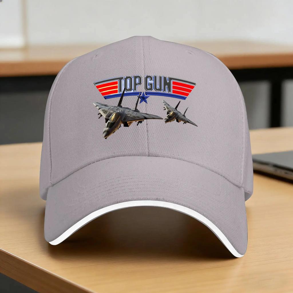 Top Gun Baseball Cap Hunting Camping SunProof Trucker Hat Unisex Women Stylish Print Snapback Cap