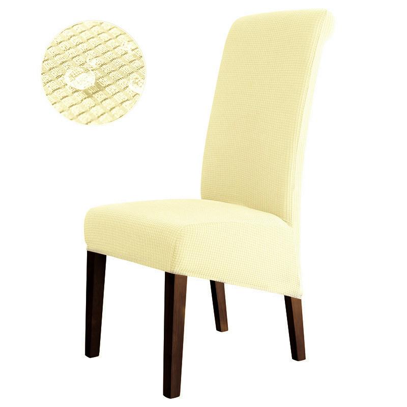 High Back Dining Chair Cover Waterproof Plus Size Adjustable Seat Protector for Kitchen Desk Banquet Home Use