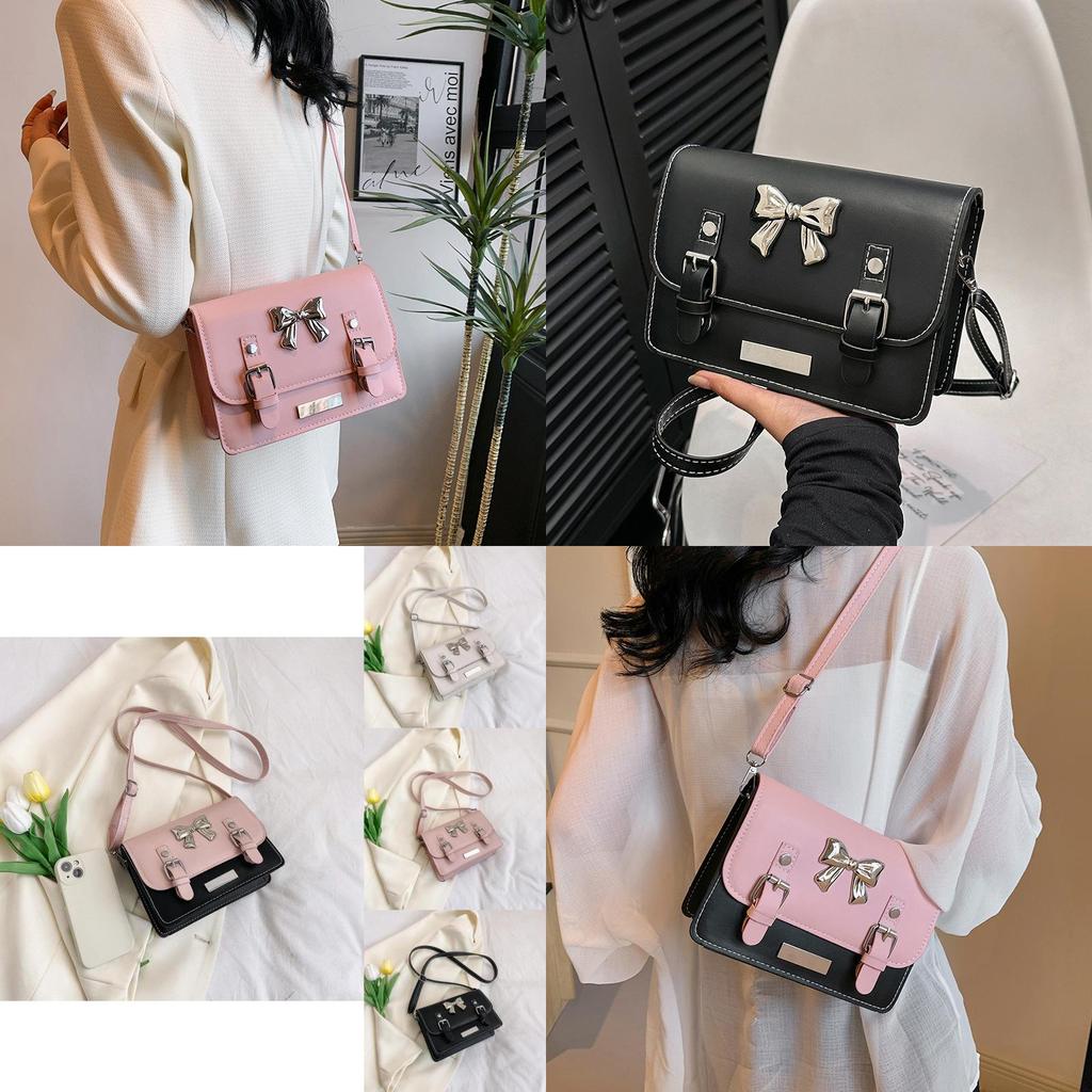 Stylish Small Square Bag For Women With Adorable Bow Detailing In Trendy Colors