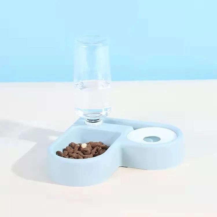 WTEMPO CS Bol cu ​​mâncare pentru câini de dimensiuni mici și mijlocii Bol pentru pisici Accesorii pentru animale de companie Bol dublu Hrănitor pentru pisici pentru animale de companie Bol dublu de băut automat