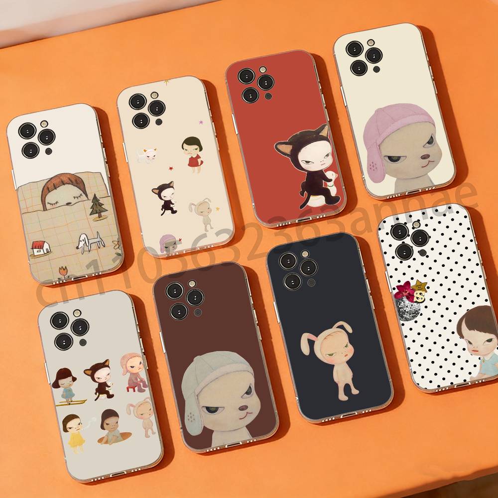 Y-Yoshitomos Art N-Nara Handyhülle für iPhone 11Pro 13 12 11 Pro Max 16e 17 Air 16 15 14 Plus 11ProMax