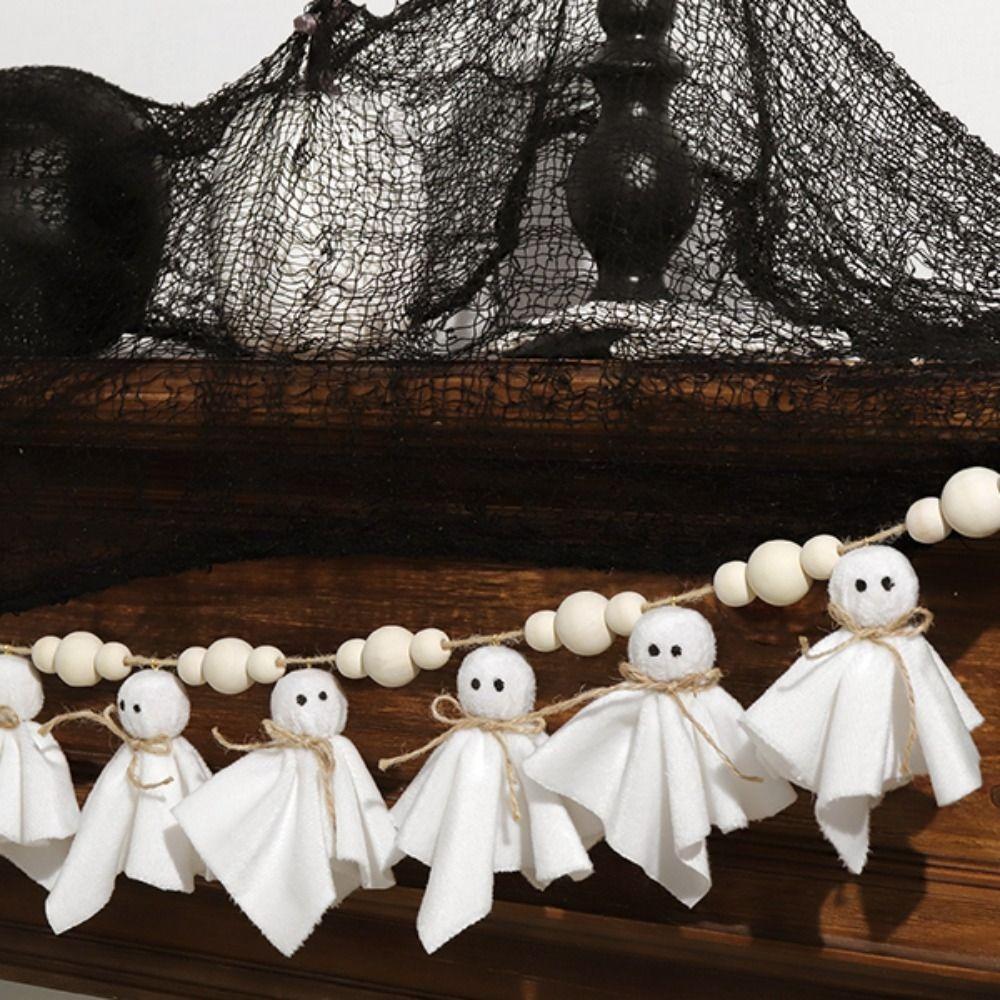 84 inch Hanging Ghost String Reusable Hallowee Hanging Decoration Halloween Spooky Pentant  Outdoor