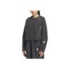 Adidas Fustl W Crew Loose Fit Round Neck Fashion Versatile Long Sleeve Short Sweatshirt Women Sweatshirt Carbon-Black JM4275