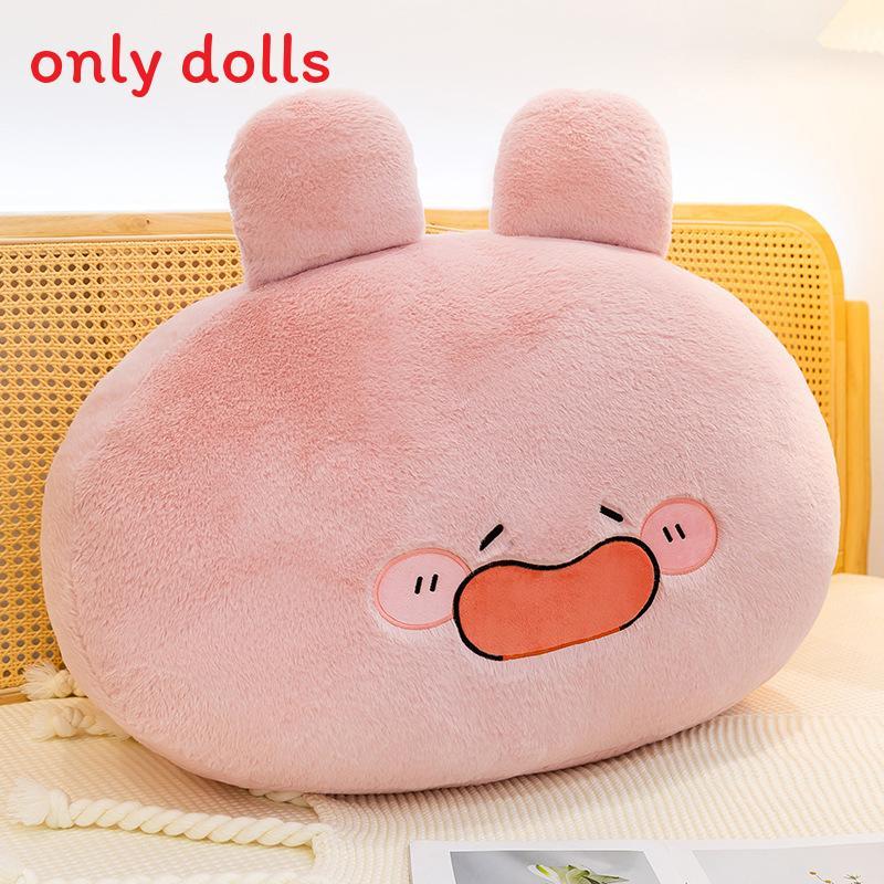 Plush Strawberry Rabbit Pillow With Soft Plush For Girls Gift And Comfort