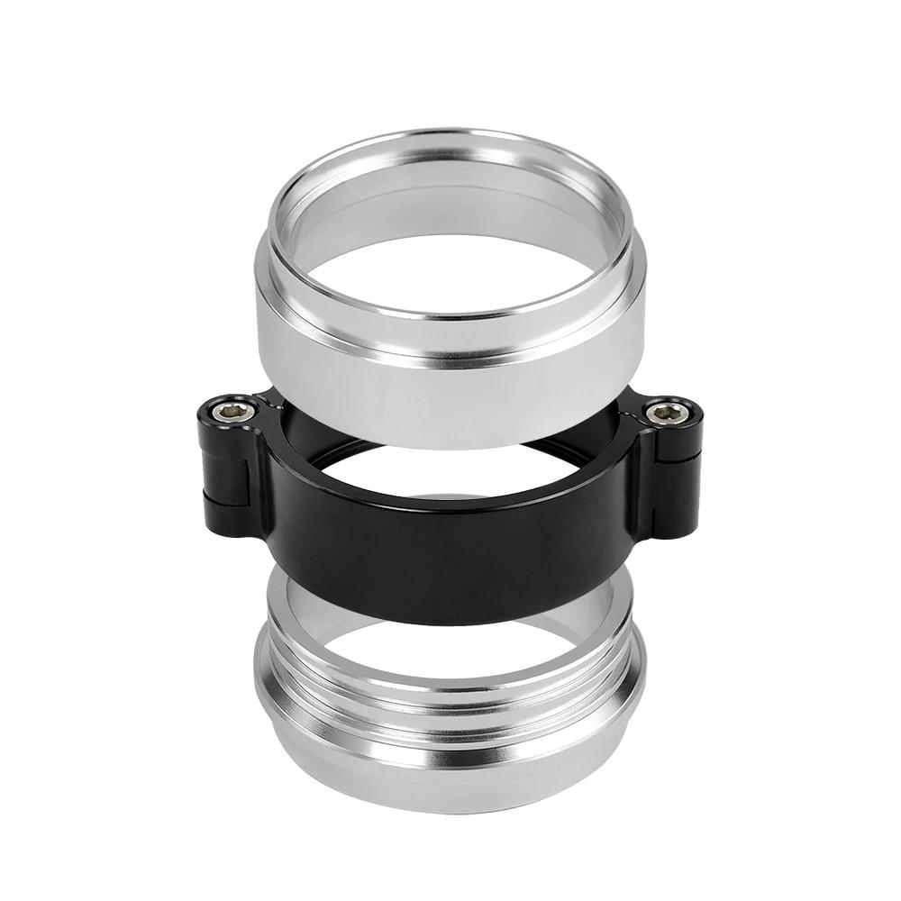 For Intake Throttle Intercooler  Pipe 2"/2.5"/3" 4" Od Exhaust V-band Clamp W Flange System Assenbly Anodized Clamp