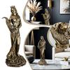 Vintage Resin Greek Goddess Of Wealth Home Decoration & Office Angel Crafts Lucky Desktop & Gifts Home Statue Cashier Decor P5D7