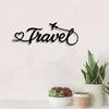 Vintage Travel Wall Decor Airplane Metal Sign Rustproof Home Gift