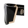 Philipp Plein Acetate Sunglasses Square Frame Black Black Smoke