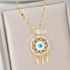 Devil'S Eye Necklace Women'S Personality Trendy Versatile Zircon Pendant Delicate Clavicle Chain