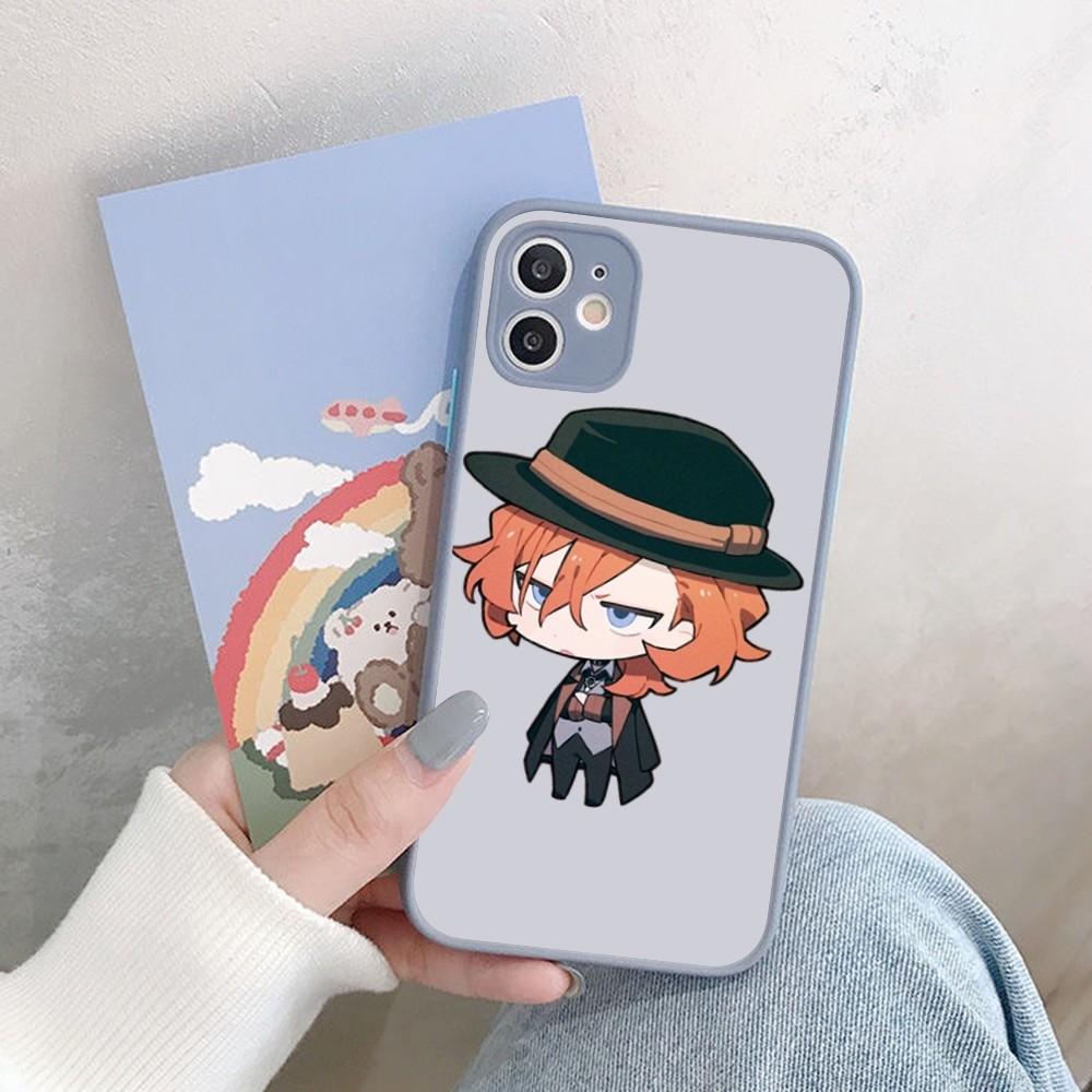 Anime Bungou Stray Dogs Phone Case for iPhone 14 11 12 13 Mini Pro Max 8 7 Plus X XR XS MAX Translucent Matte Cover