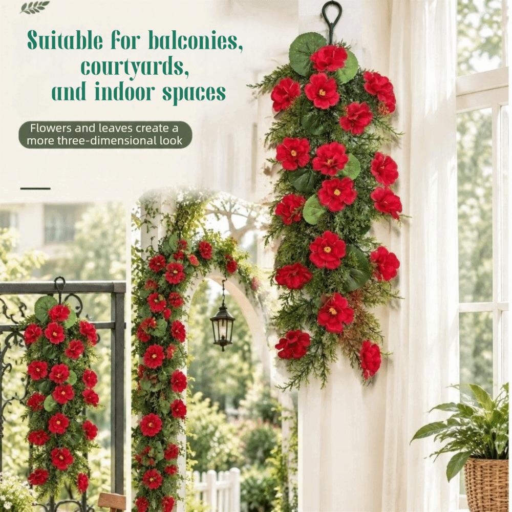 Vine Decoration Xmas Artificial Flower Vine Christmas Fake Plants Vine Wedding Decorative