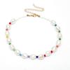 Accessories, Versatile Color Rice Bead Short Necklace, Temperament Baroque Special-Shaped Pearl Necklace Women