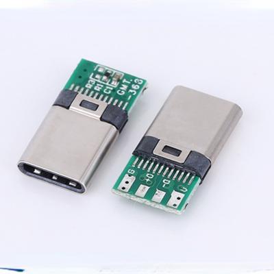 5 vnt. USB 3.1 tipo C jungtis 16 kontaktų bandomasis PCB plokštės adapteris 16P jungties lizdas duomenų linijos laidiniam kabeliui perduoti